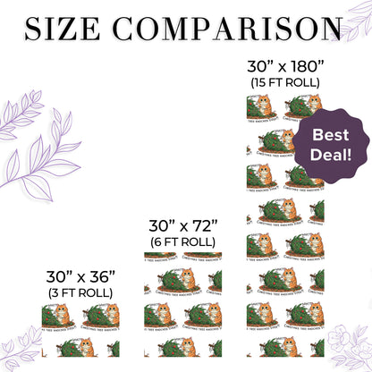 Cute Cat Lover Christmas Wrapping Paper