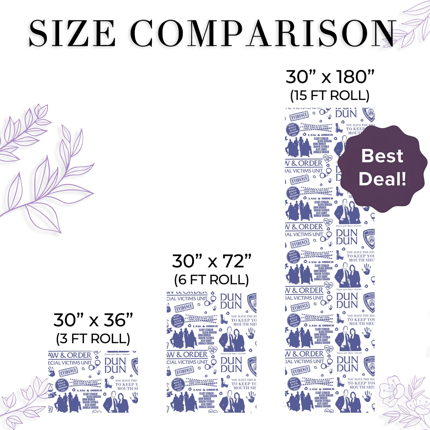 Law And Order Wrapping Paper