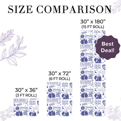 Law And Order Wrapping Paper