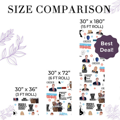 Funny Law And Order Gift Wrap