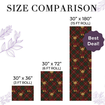 Bear Christmas Wrapping Paper