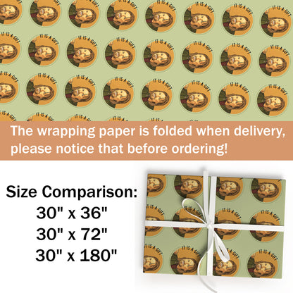 It's A Gift Wrap Gifts, Funny Meme Christmas Movies Character Wrapping, Xmas Gift Wrap