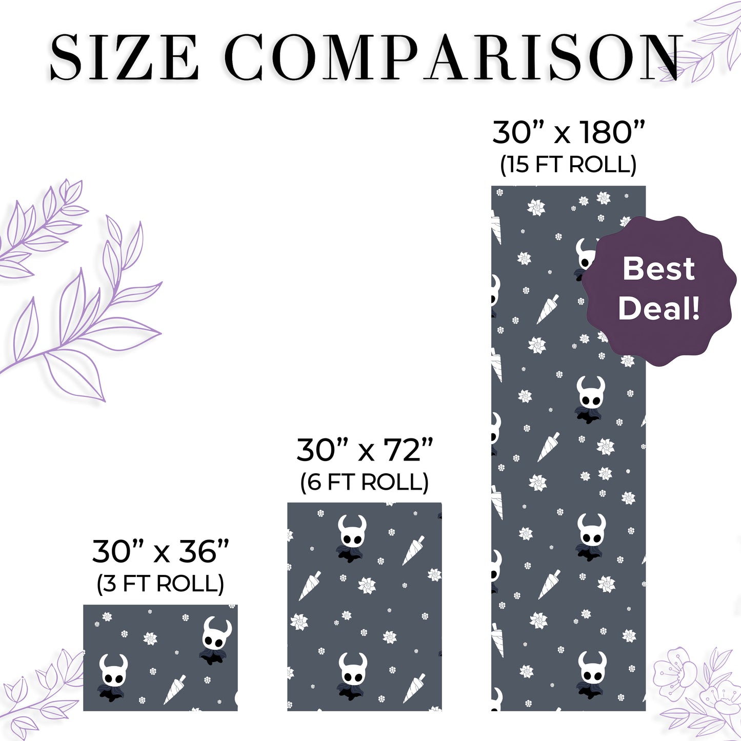 Dark Hollow Knight Wrapping Paper Silksong Holiday Gift Wrap