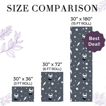 Dark Hollow Knight Wrapping Paper Silksong Holiday Gift Wrap