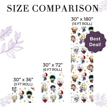 My Hero Academia Wrapping Paper Sheet