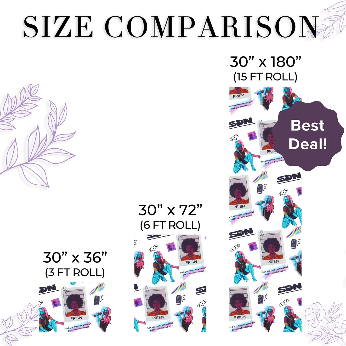 Dispatch Mugshot Wrapping Paper