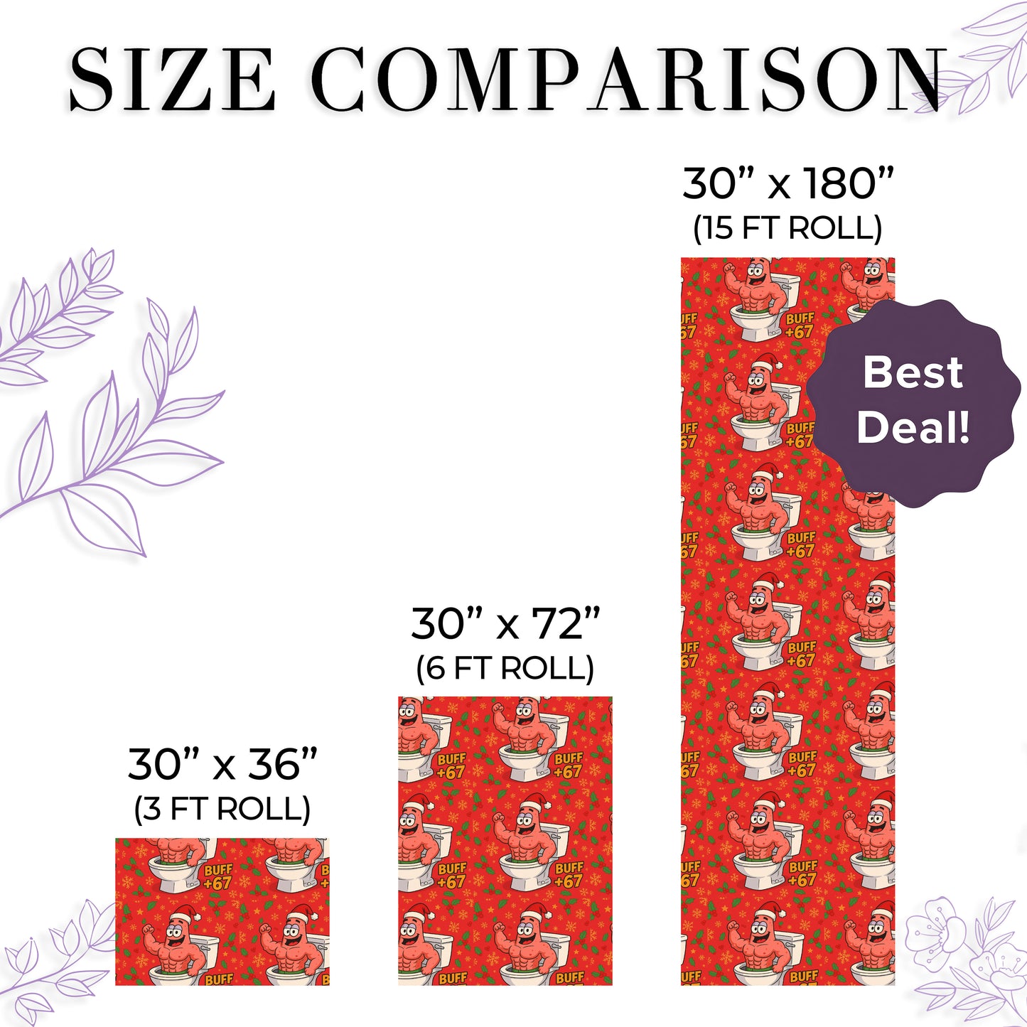 Patrick Star Meme 67 Wrapping Paper