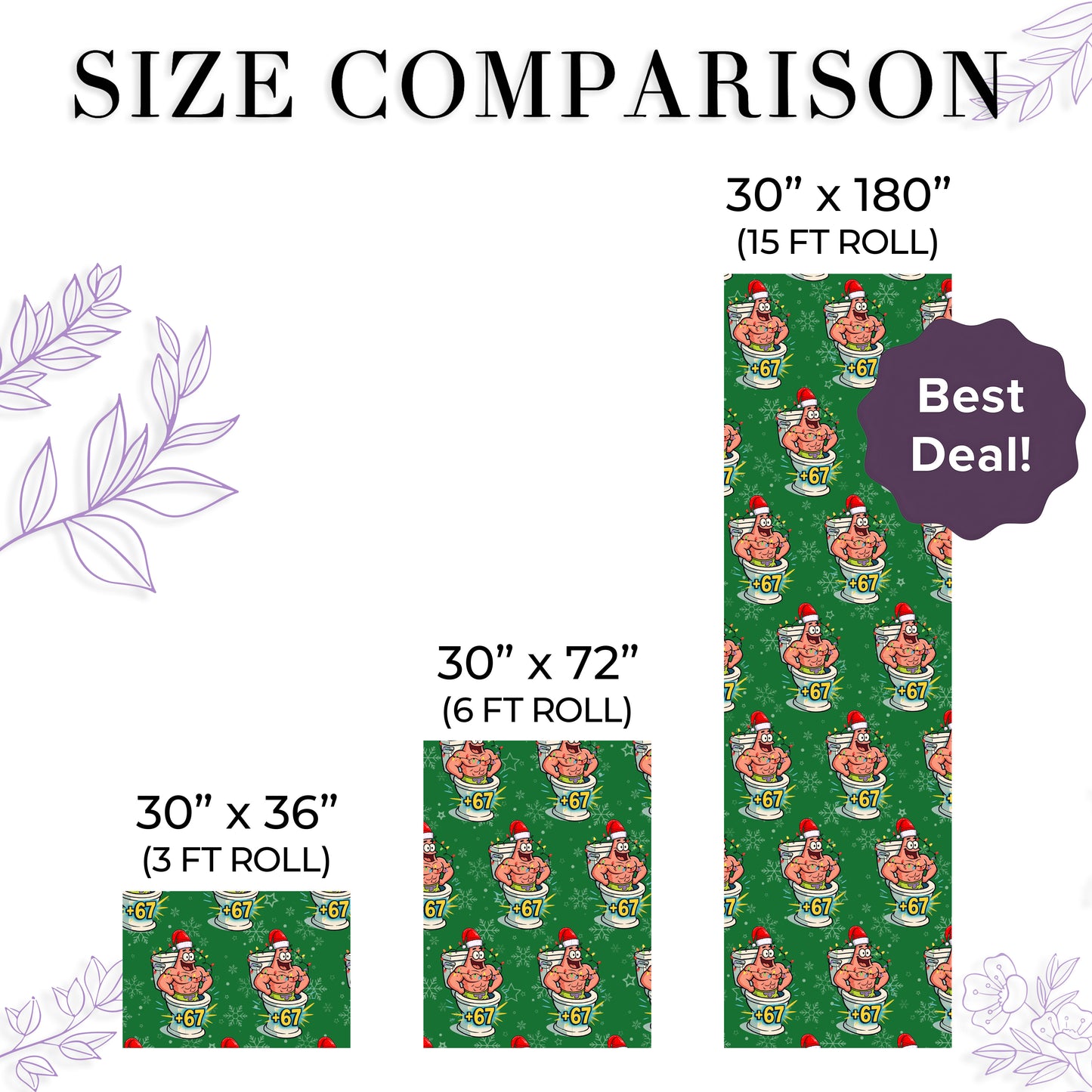 67 Patrick Star Christmas Wrapping Paper