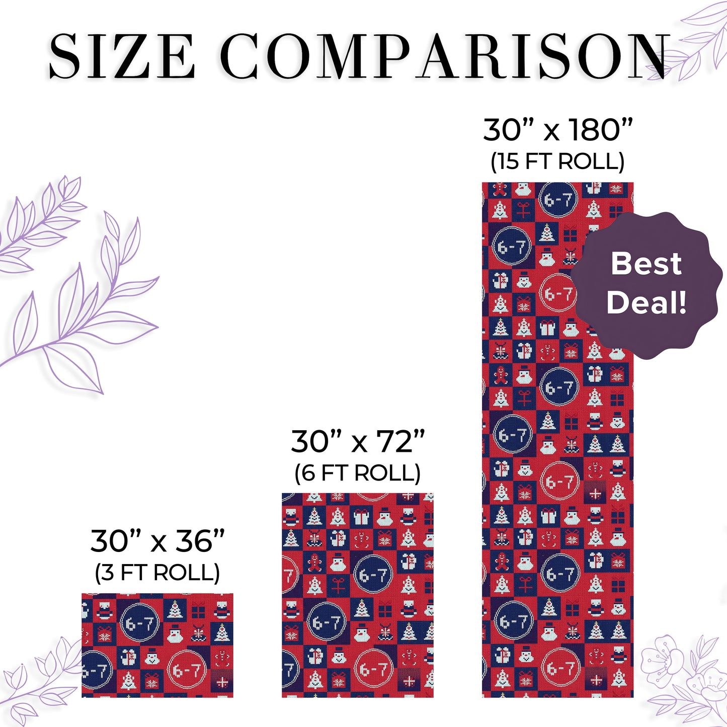 Six Seven Meme Ugly Xmas Wrapping Paper