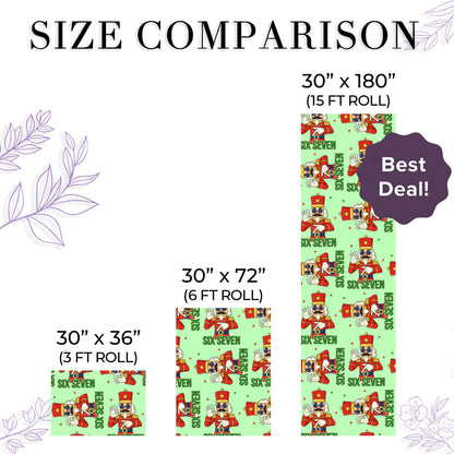 Funny Meme 67 Nutcracker Trend Gift Wrap