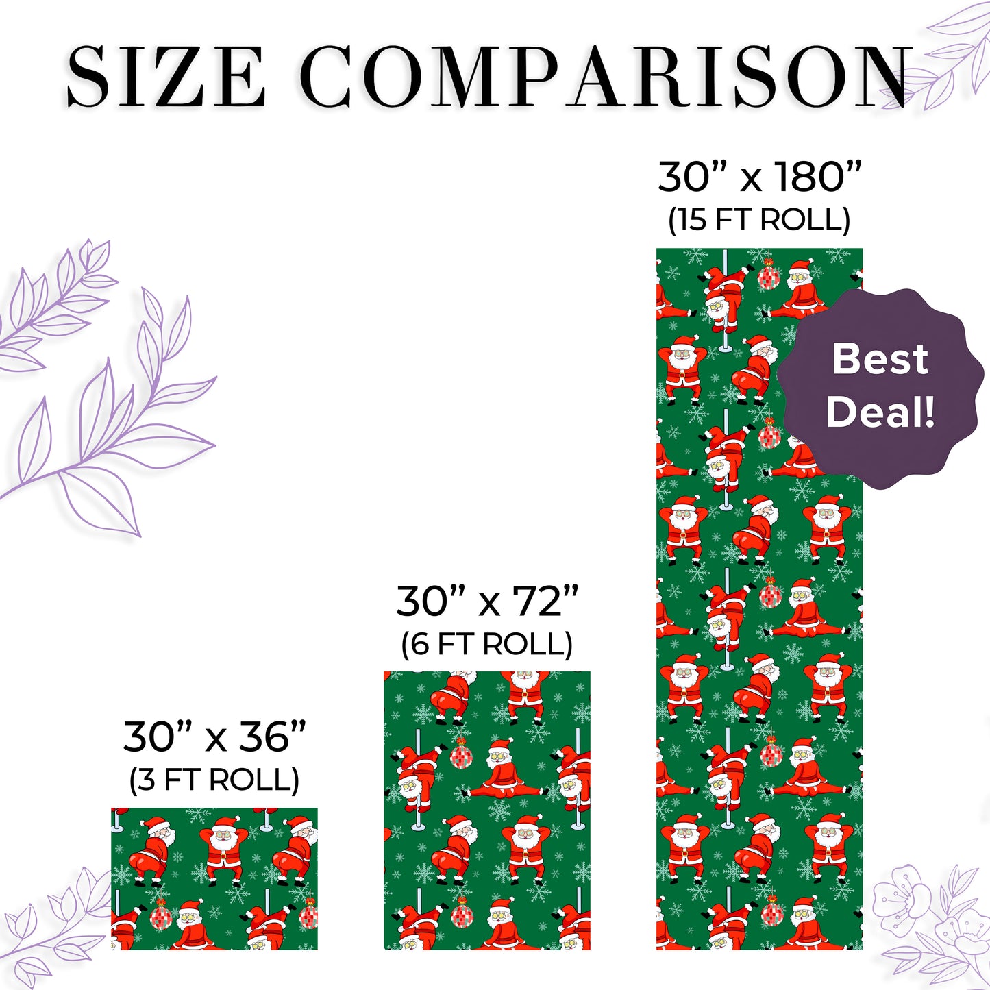 Twerking Santa Christmas Wrapping Paper