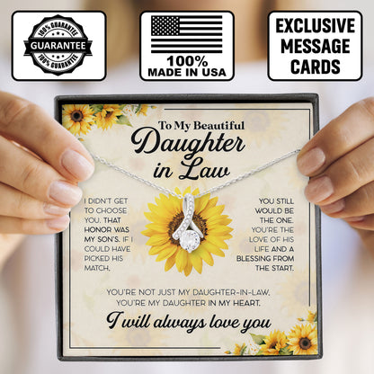 To My Beautiful Daughter In Law Necklace