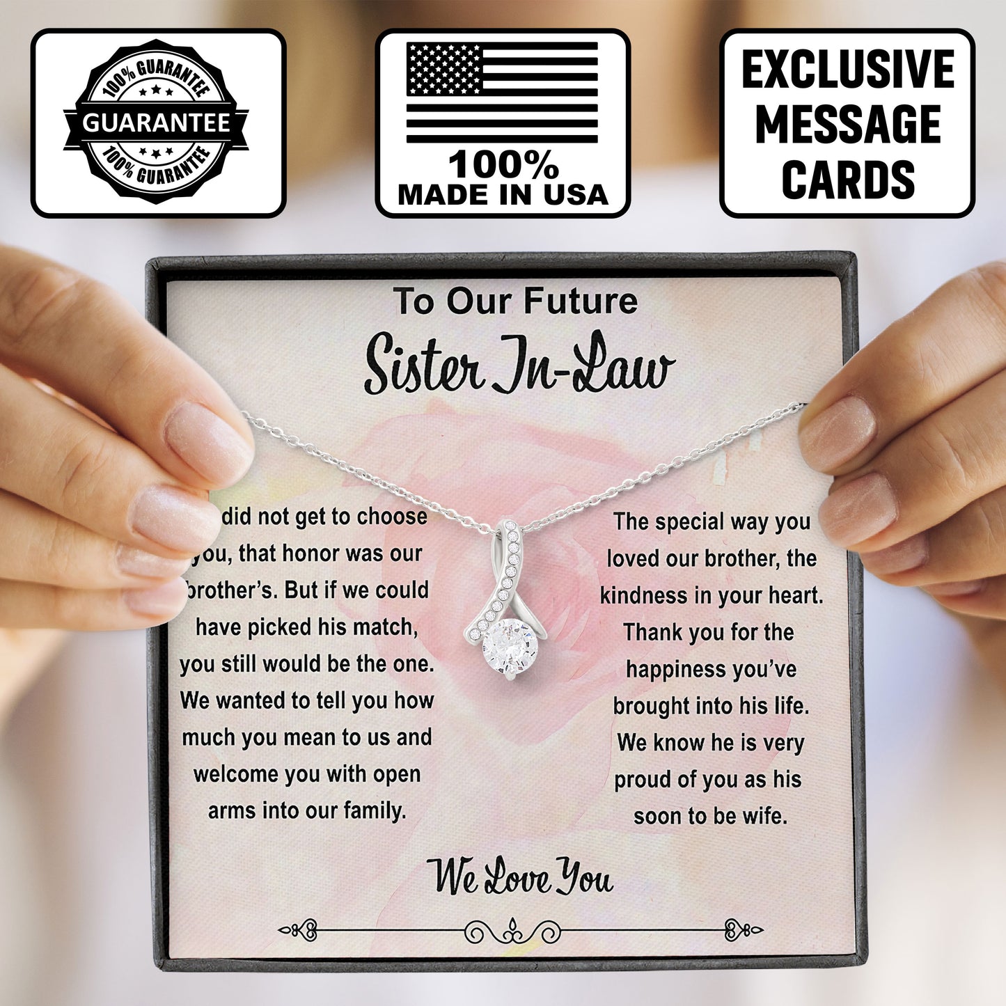 To Our Future Sister In Law Necklace Meaningful Jewelry Gift