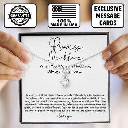 Promise Necklace Gift For Girlfriend, Valentine's Day Birthday Gifts Ideas