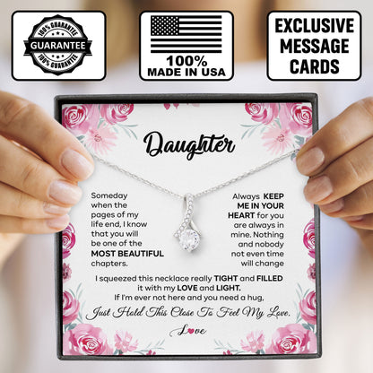 To My Daughter Necklace from Mom with Love