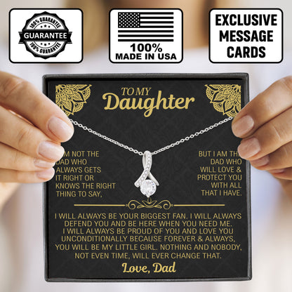 To My Daughter Graduation Necklace Gift