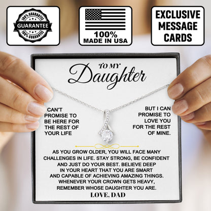 To My Daughter Birthday Necklace Jewelry From Dad