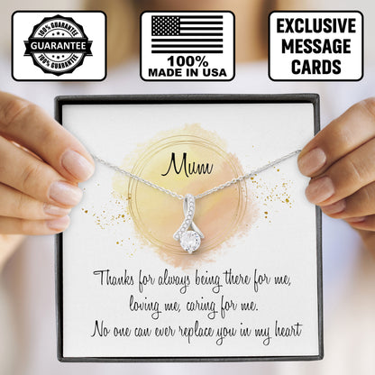 To My Mum Necklace with Message Card, Valentine, Sentimental Birthday, Mothers Day Gift