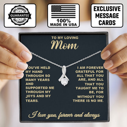 To My Loving Mom Necklace, Mothers Day, From Son Daughter To Mom Gifts, Valentine Gift