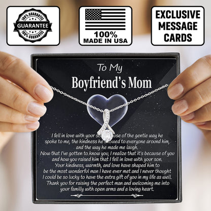 To My Boyfriends Mom Necklace, Valentines Day, Birthday Gift, Mother's Day Keepsake