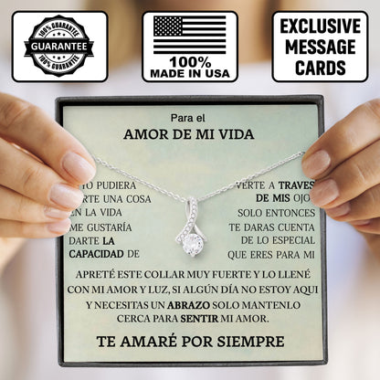 Para El Amor De Mi Vida Necklace Gift Box with Sentimental Message Card