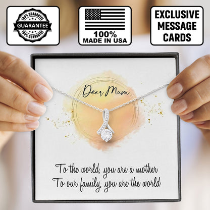 Dear Mom Necklace, Valentine's Day Birthday Gifts Ideas, Loving Mother Keepsake, Mother Gift