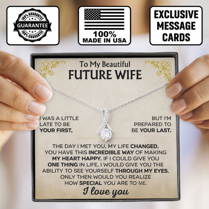 To My Beautiful Wife Necklace Gift From Husband