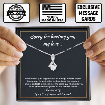I'm Sorry For Hurting You Neckace, Forgive Me Gifts, Valentine, Birthday, Anniversary Gift, Apologize Gifts