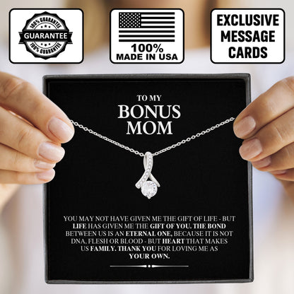 To My Bonus Mom Necklace from Son with Love