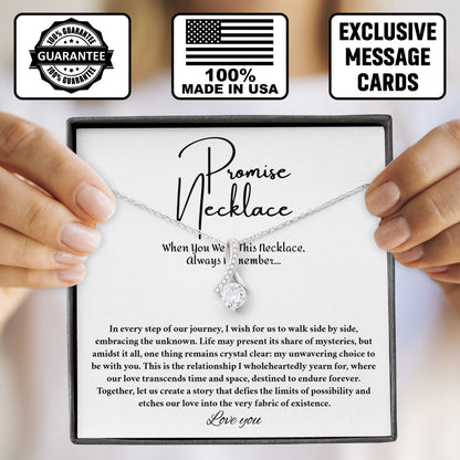 Promise Necklace with Elegant Box and Sentimental Card