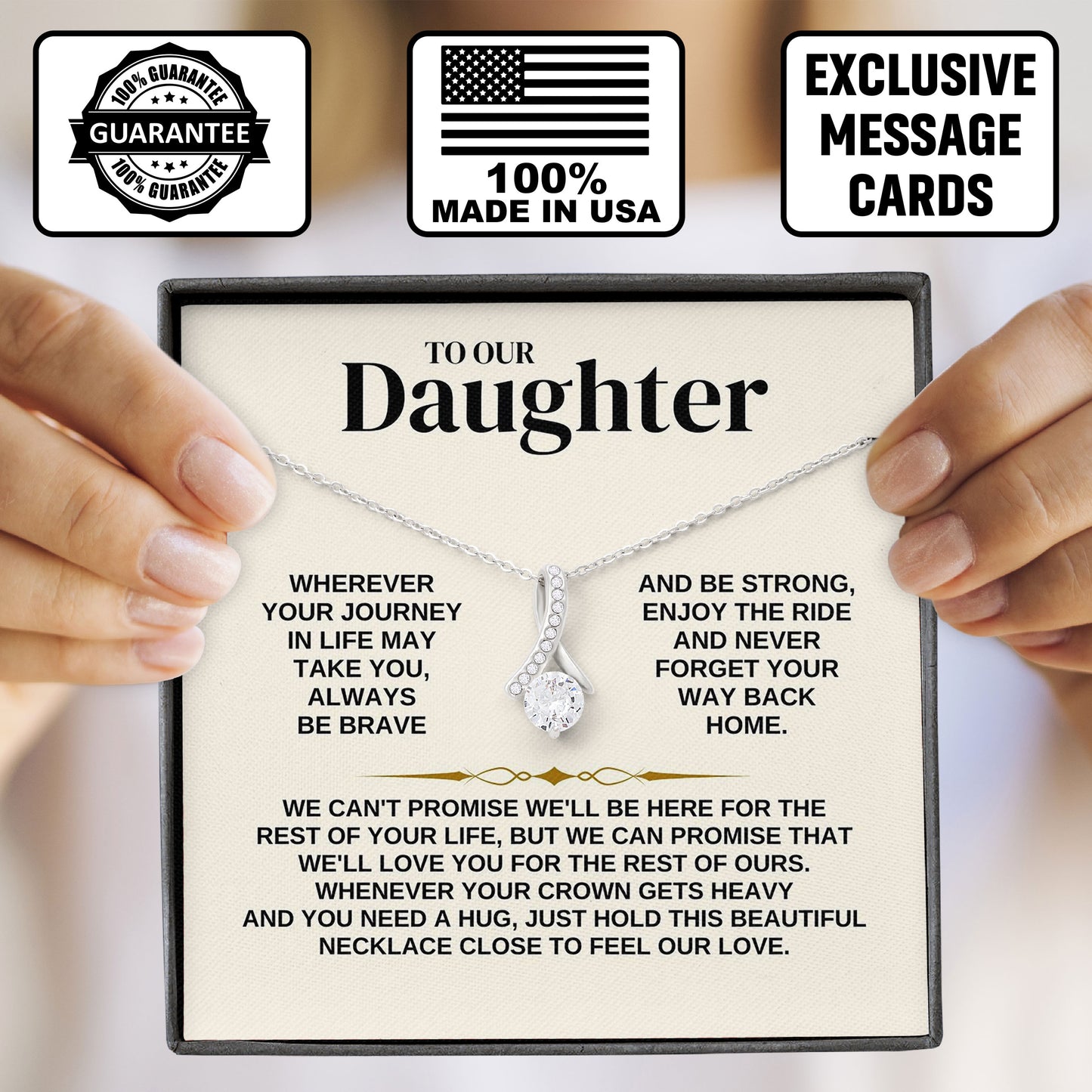 To My Our Daughter Meaningful Jewelry Gift