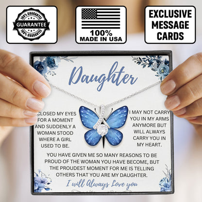 To My Daughter Necklace Mother's Day Gifts