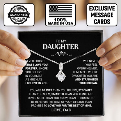 To My Daughter Necklace Gifts From Dad