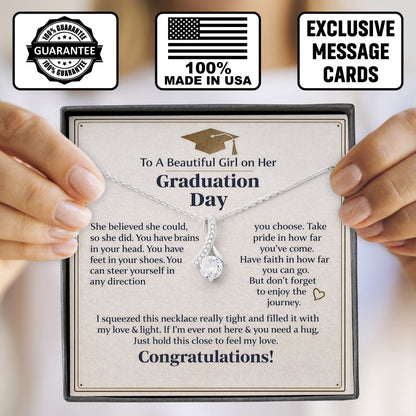 To My Beautiful Girl on Her Graduation Day Necklace