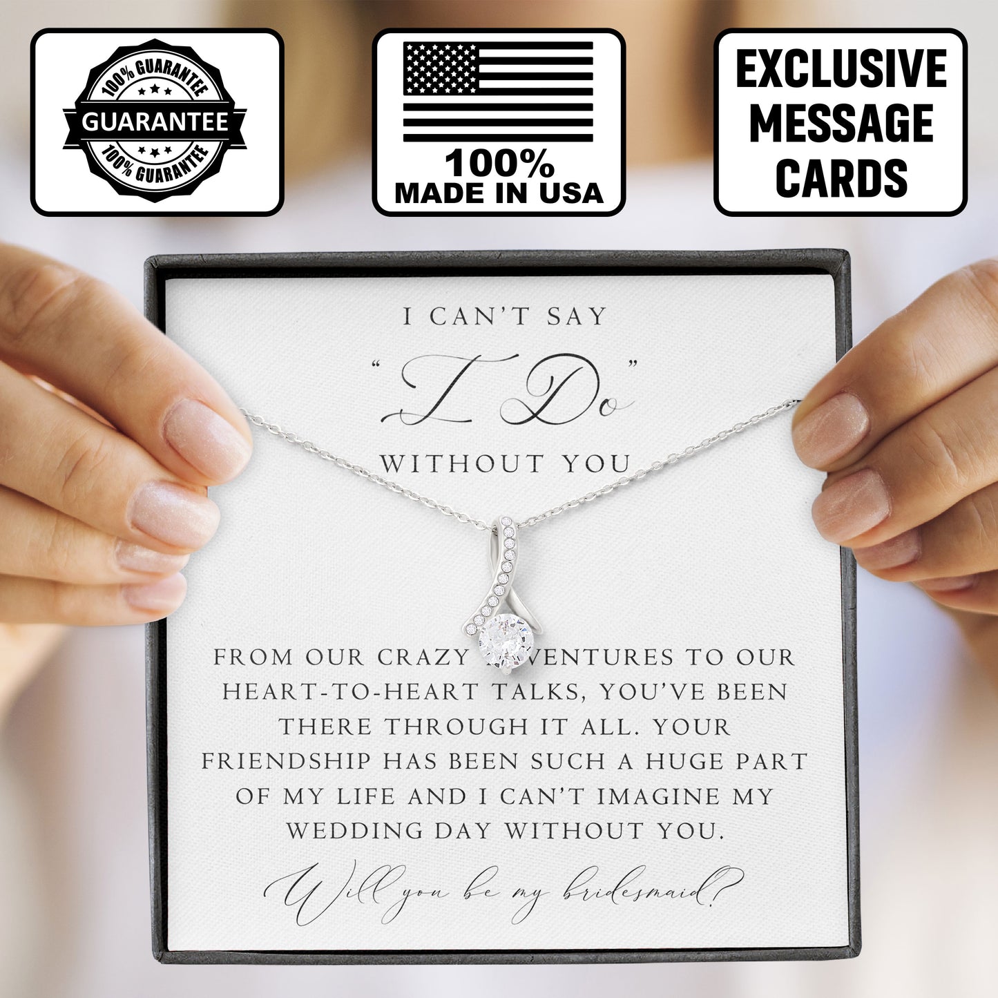 I Can't Say Without You Necklace Gift