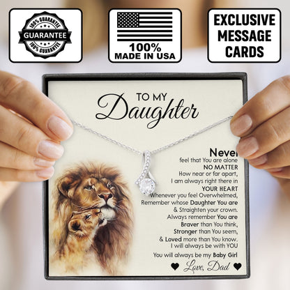 To My Daughter Necklace for Special Moments From Dad