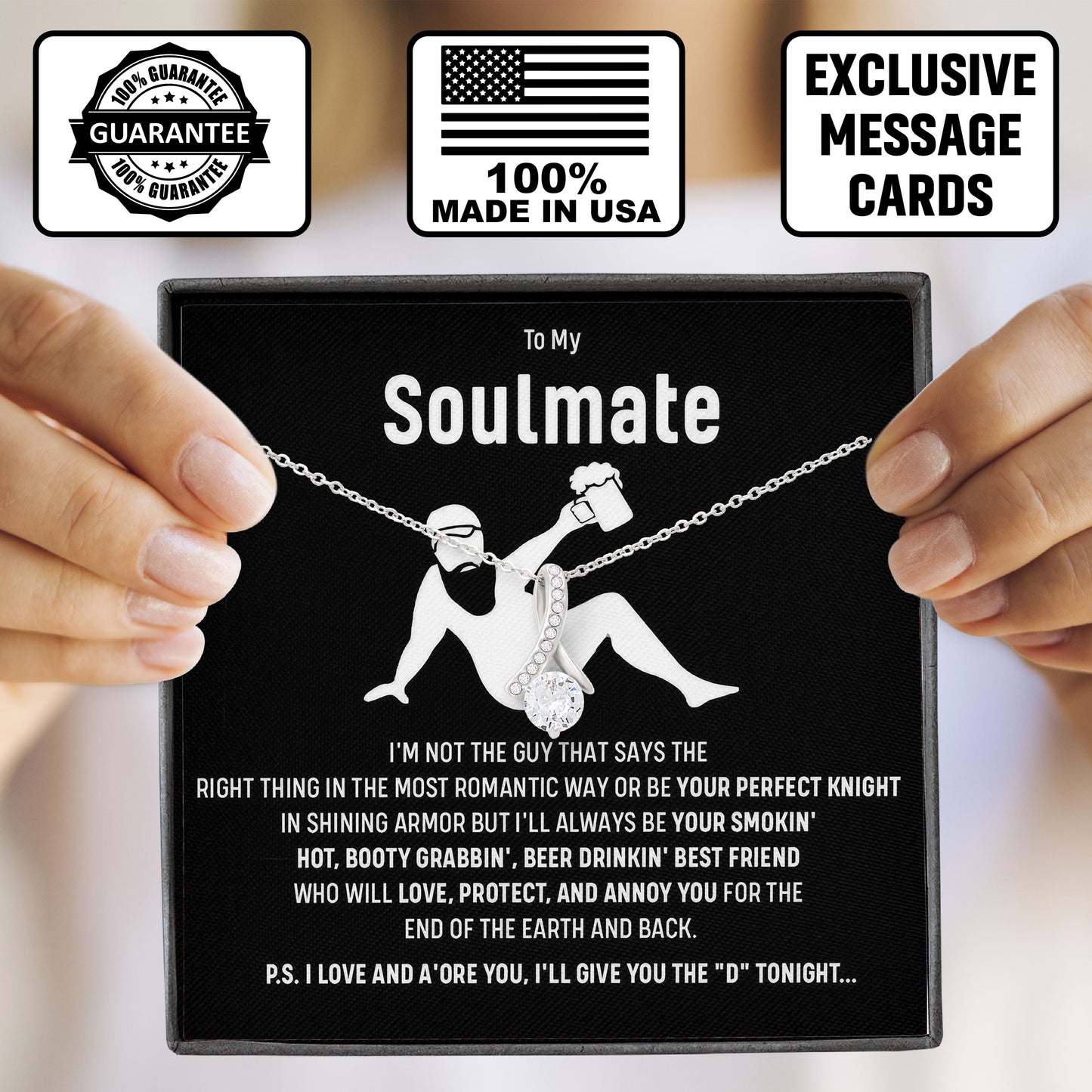 To My Soulmate Love Jewelry Gift for Her