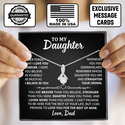 To My Daughter Jewelry Gift for Birthday From Dad