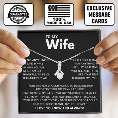 To My Wife Necklace Gift for Valentine, Birthday