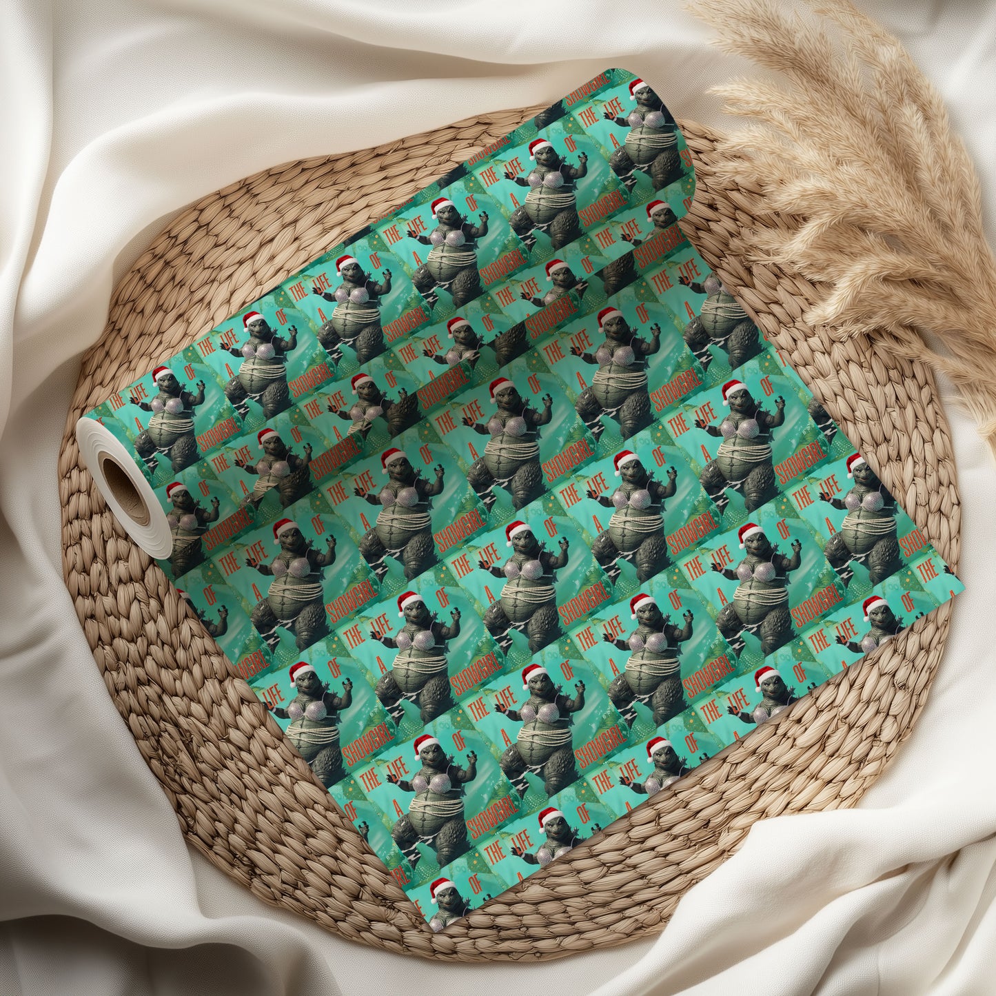 Godzilla Glam Pop Star Gift Wrap