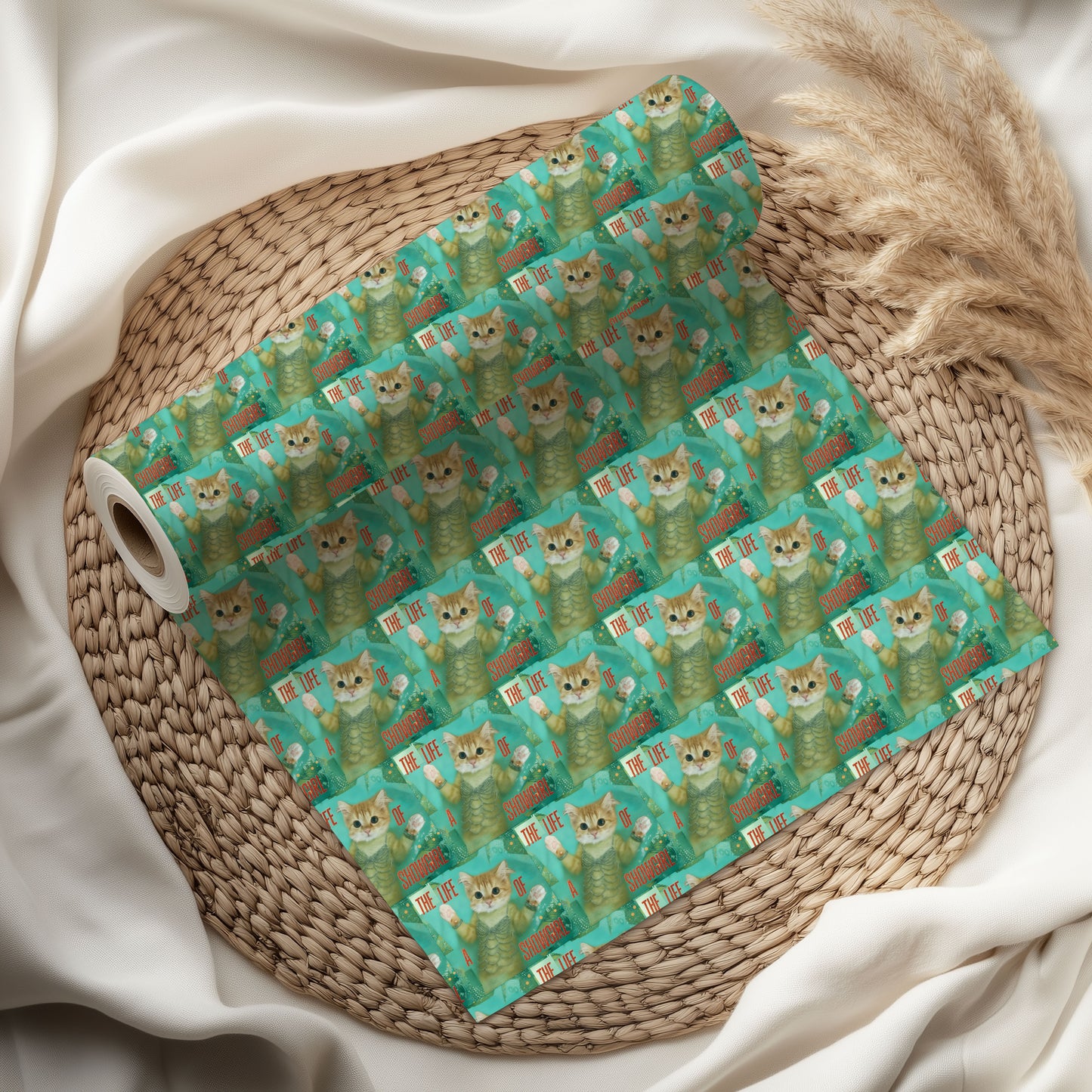 Kitty Taylor Swift Showgirl Wrapping Paper