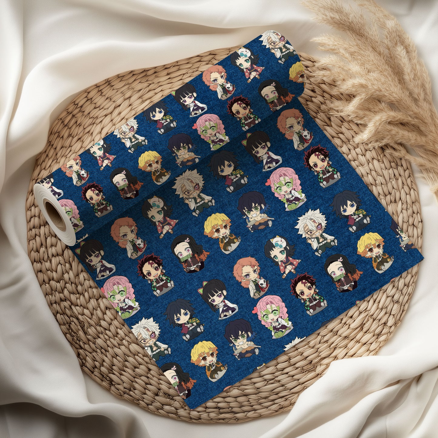 Doujinshi Kimetsu No Yaiba Anime Wrapping Paper Christmas Party Decorations