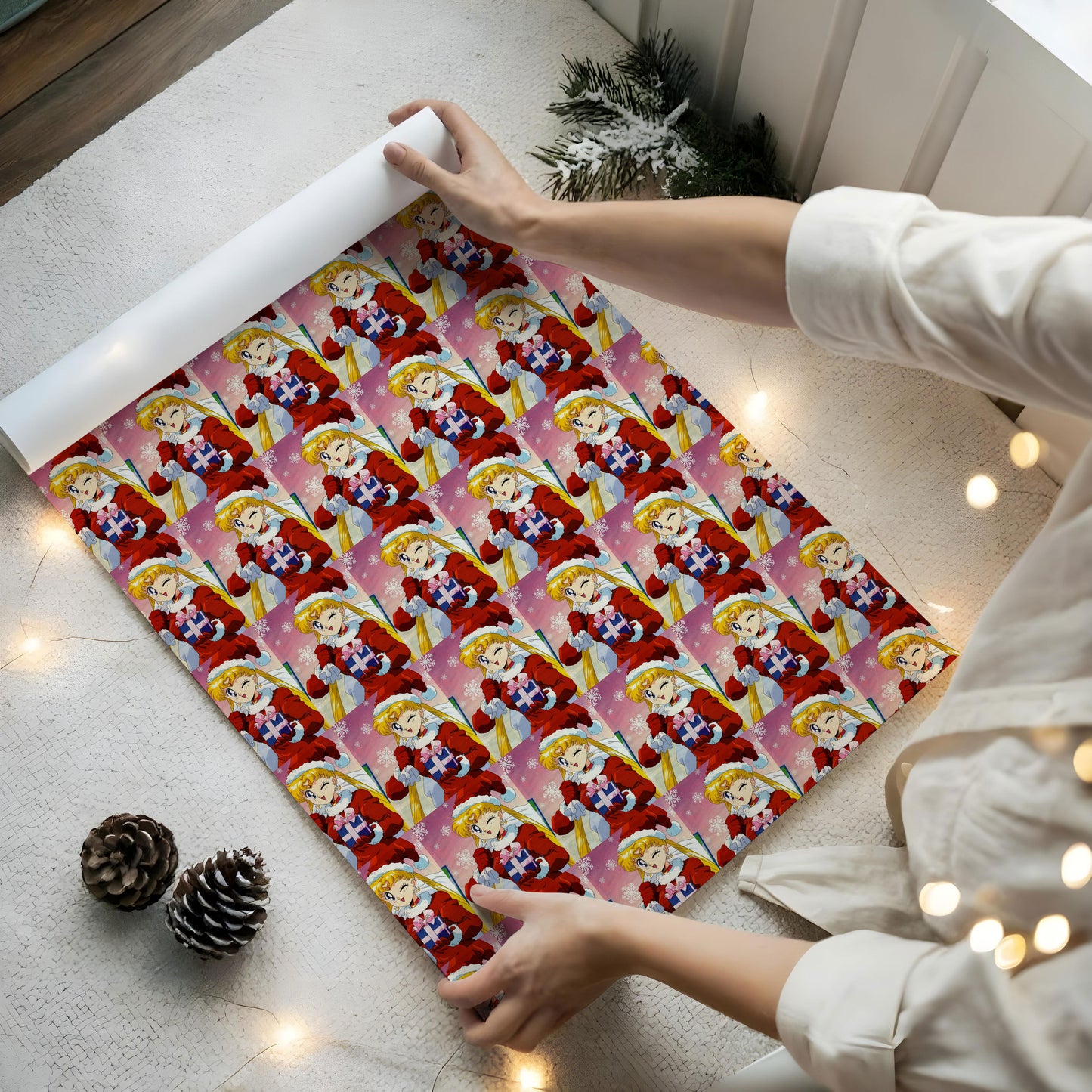 Sailor Moon Christmas Wrapping Paper