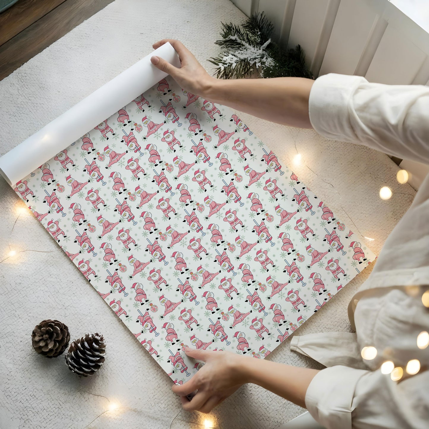 Funny Santa Wrapping Paper