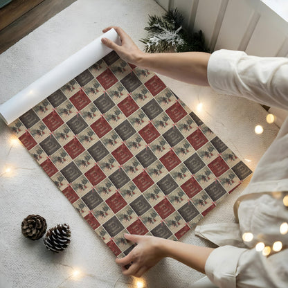 Gothic Krampus And Baby Wrapping Paper