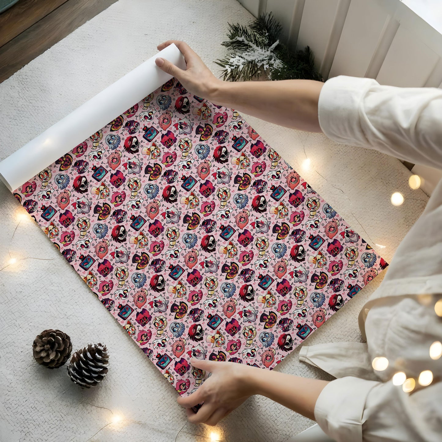Hazbin Hotel Wrapping Paper Gift For Birthday