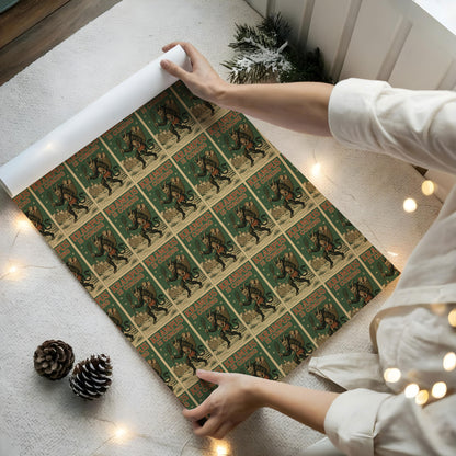 Krampus Is Coming Wrapping Paper