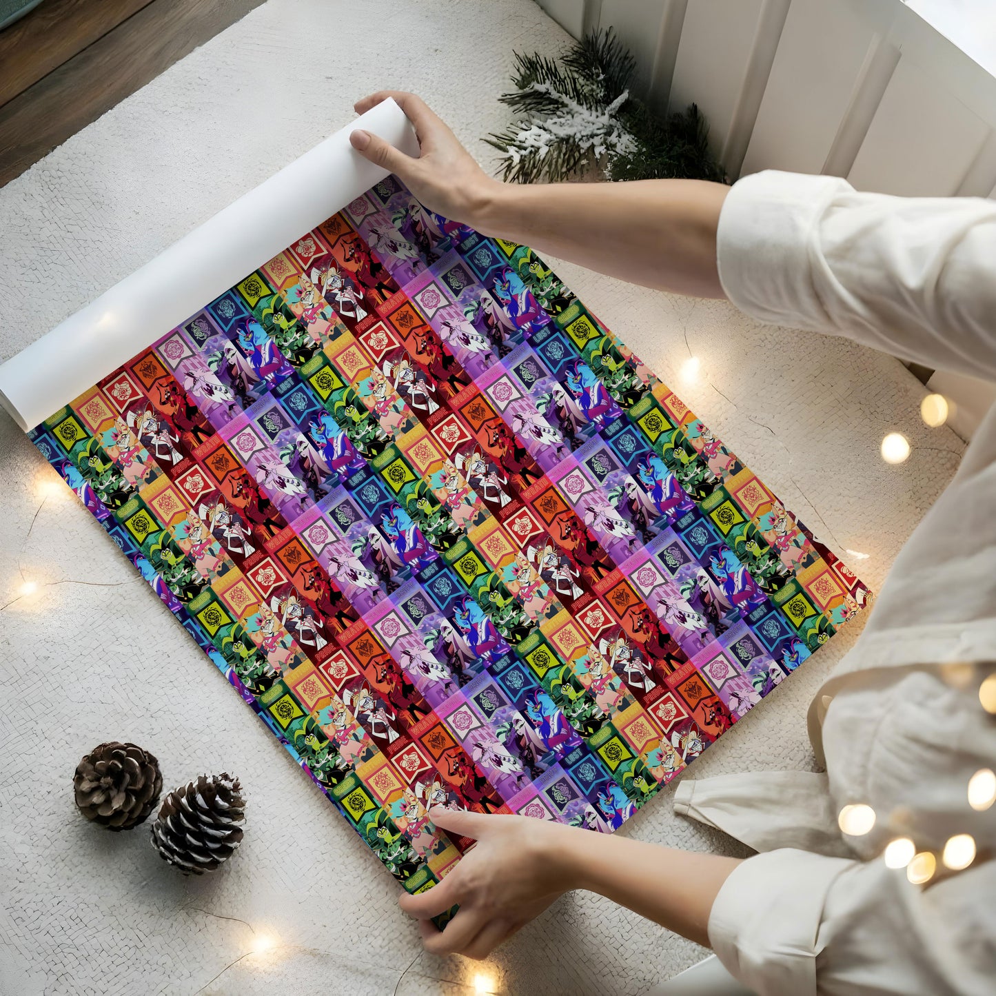 Hazbin Hotel Wrapping Paper Gifts Christmas