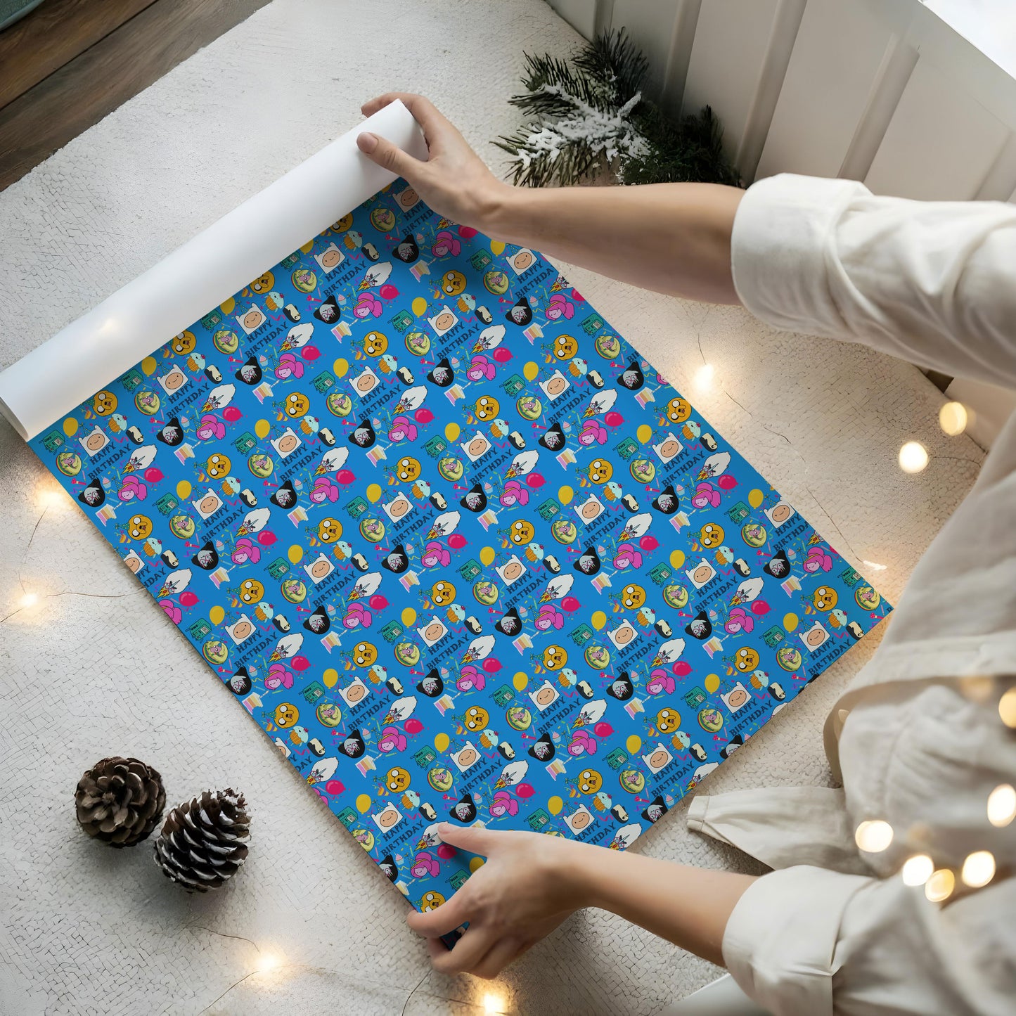Adventure Time Xmas Wrapping Paper