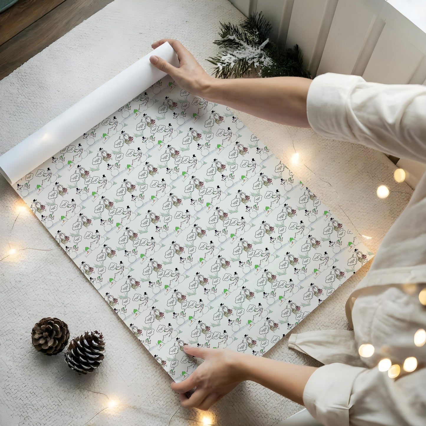 Snowman Wrapping Paper